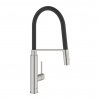 Grohe Concetto - Páková dřezová baterie, silikonové rameno, supersteel 31491DC0