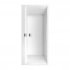 VILLEROY & BOCH Villeroy Boch Square EDGE 12 Duo: Vana 1800x800 mm, Quaryl, včetně nohou (samolepicí), odpadu a přepadu, bílá Alpin UBQ180SQE2DV-01