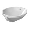 Duravit Architec - Vestavěné umyvadlo, průměr 40 cm, bílé 0468400000