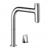 Hansgrohe Metris Select M71 - Dvouotvorová páková kuchyňská baterie 200, Eco, vytahovatelný výtok, 1jet, sBox, chrom 73825000