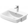 Duravit No.1 - Polozápustné umyvadlo 550 x 460 mm, s přepadem, bílá 03765500002