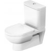 Duravit No.1 - Závěsné WC kombi, Rimless, bílá 25120900002