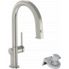 Hansgrohe Aqittura M91 - FilterSystem 210, vytahovací výtok, 1jet, vzhled nerezu 76803800