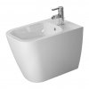 Duravit Happy D.2 - Stojící bidet, 1 otvor pro armaturu propíchnutý, 365 x 570 mm, bílý 2267100000