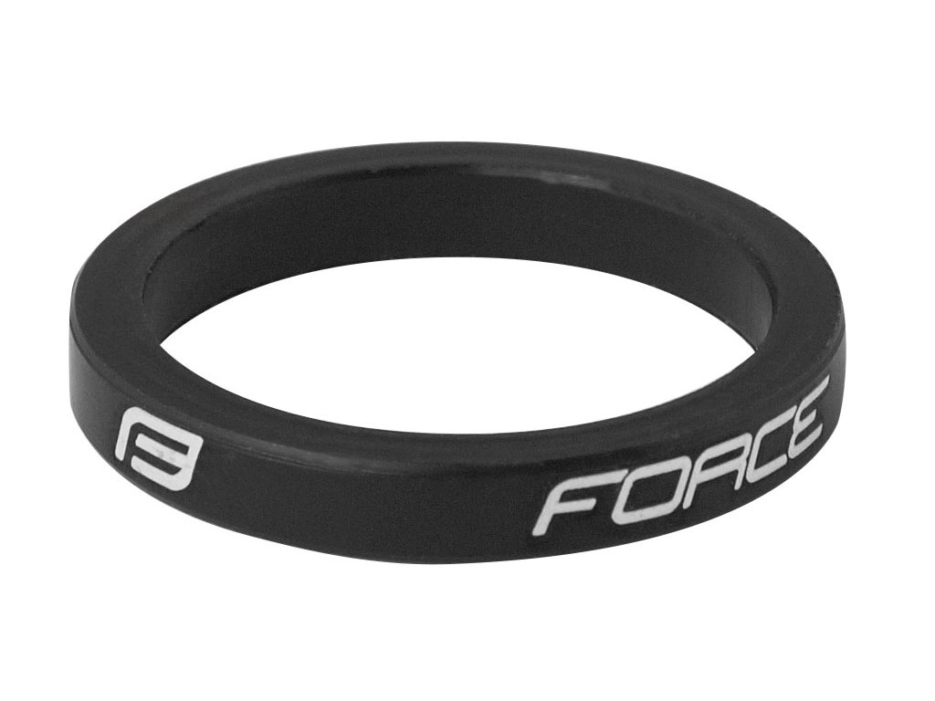 Podložka FORCE 1 1/8" AHEAD 5 mm Al, černá