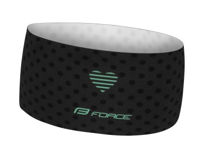 Čelenka FORCE POINTS sport nezúžená,črn-tyrkys