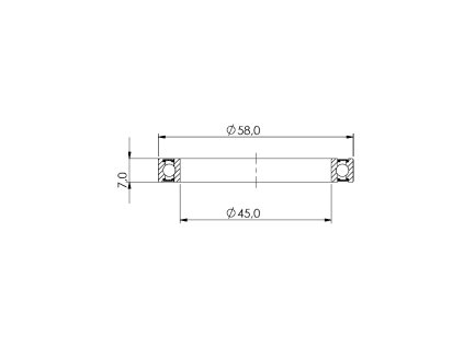 Ložisko kuličkové MAX CB-474 6809V LLU 45x58x7