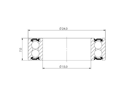 Ložisko kuličkové MAX CB-635 3802V double row LLU 15x24x7