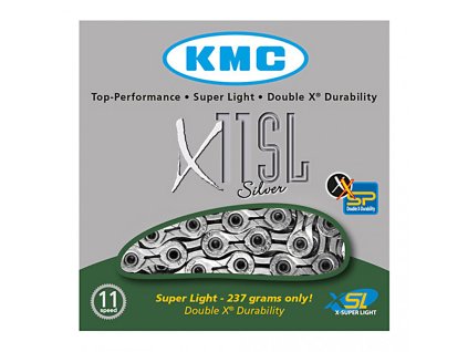 Řetěz 11 sp. KMC X11-SL SILVER 118 čl.