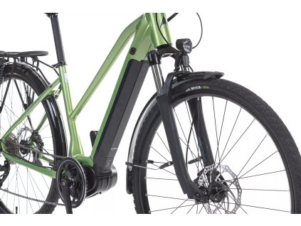 Elektrokolo eTrekking LEVIT MUSCA MX 468 mid olive pearl, 18" + sleva na další nákup