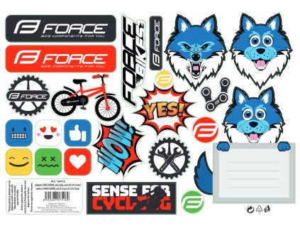 Nálepky FORCE KIDDIE, mix-23ks, arch A5 (21x15cm) + sleva na další nákup