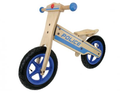 dětské odrážecí kolo s plnýma kolečkama 12“ Policie + sleva na další nákup