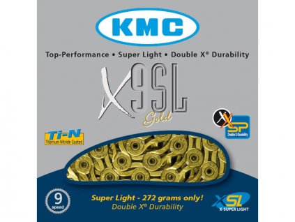 Řetěz KMC X9 SL zlatý + sleva na další nákup