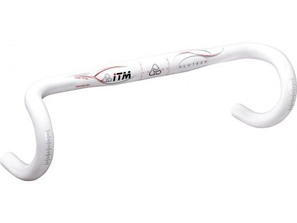 Řídítka silniční ITM Alutech - bílá Alu 7075- 31,8mm,44cm