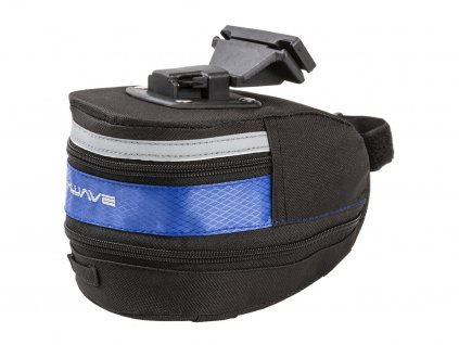 Podsedlová brašnička M-Wave s Clip-On držákem střední L modrá + sleva na další nákup