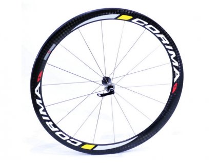 Zapletené silniční přední kolo Corima Aero+ , galuskový karbonový ráfek + sleva na další nákup