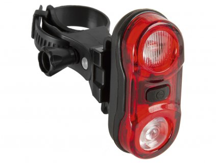 Blikačka M-WAVE Helios 2.3 zadní 2LED diody ,včetně baterií. + sleva na další nákup