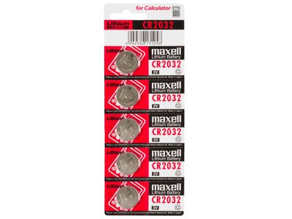 - Baterie do počítače Maxell CR2032 3V balené na blistru po 5ks