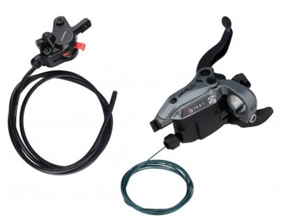 Kotoučová zadní brzda s řazením Shimano Alivio BR-M4050 + BR-MT400 - pro 9kolo (J-KIT) OEM + sleva na další nákup
