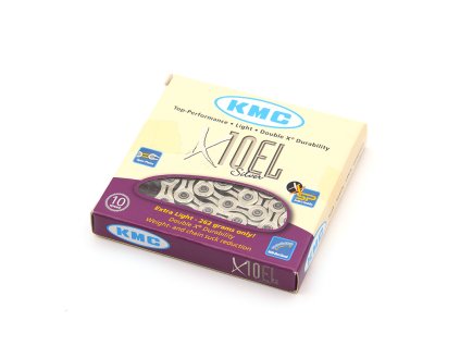 Řetěz 10 sp. KMC X10EL SILVER, (montážní balení), 118čl. + sleva na další nákup
