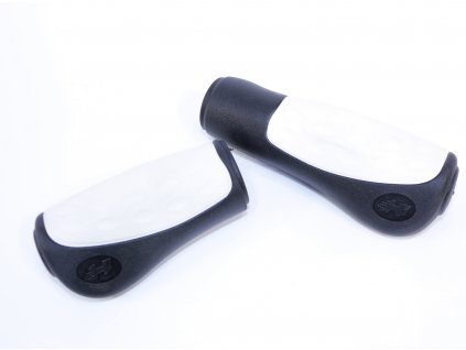 Gripy gumové ergonomické HERRMANS-pro otočné řazení -černá/bílá + sleva na další nákup