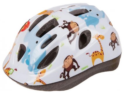 Přilba Mighty JUNIOR ZOO bílá vel. S 52-56cm + sleva na další nákup