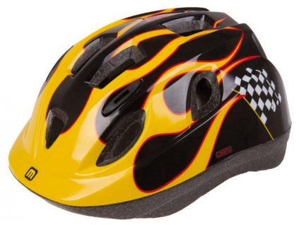 Přilba Mighty JUNIOR Race černo/žlutá vel. XS 48-54cm + sleva na další nákup