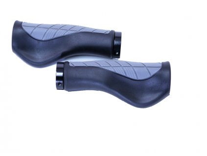 - Gripy gumové ergonomické s objímkou-TKX -černo-šedé