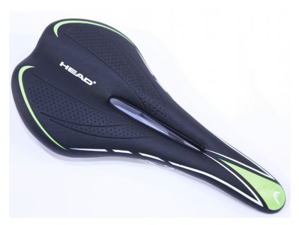 Sedlo Velo Flow s dírou , barva černo - fluo zelené + sleva na další nákup