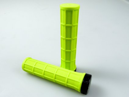 Gripy o Pro X Grips s Alu objímkou na dotažení na imbus šířka 135mm barva zelená fluo + sleva na další nákup