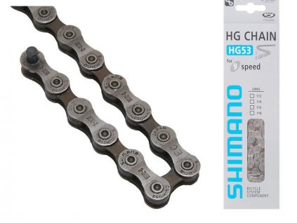 Řetěz Shimano Deore HG-53 9kol 114 článků baleno v krabičce + sleva na další nákup