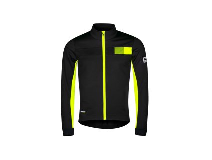 Bunda F FROST KID softshell, černo-fluo