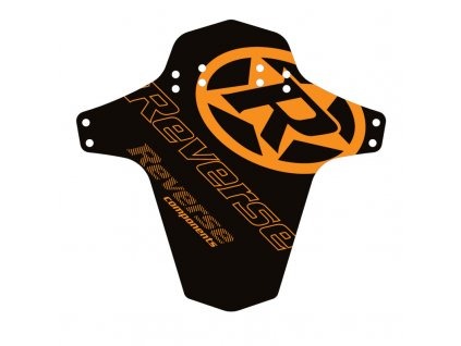 Blatník přední Reverse MudGuard Logo Black / Fox Orange