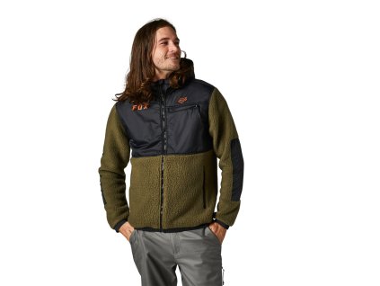 Pánská mikina Fox Dayton Zip Fleece Fatigue Green + sleva na další nákup