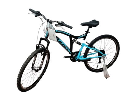Umit - MTB 24" kolo Albatros Hi-Ten Shimano Tourney 3x7 V-brzdy , černo-tyrkysová lesk