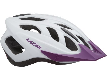 LAZER přilba J1 CE-CPSC/ Matná bílá růžová + net + led + sleva na další nákup