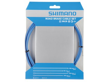 SHIMANO brzd set pro sil SIL-TEC z nerez oceli lan: 2000mm + 2050mm bow: SLR 1400+800 mm modrý