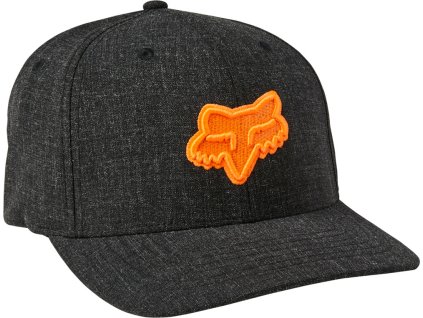Pánská kšiltovka Fox Transposition Flexfit Hat Black/Orange + sleva na další nákup