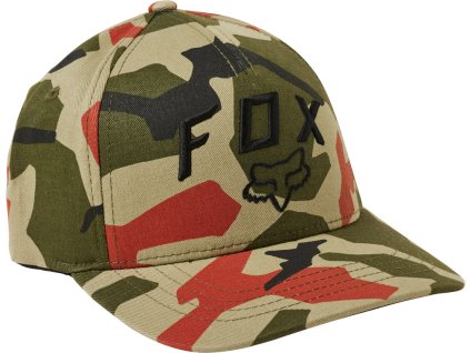 Pánská kšiltovka Fox Bnkr Ff Hat Green Camo + sleva na další nákup