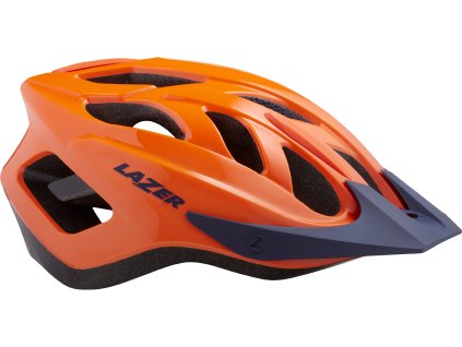 LAZER přilba J1 CE-CPSC/ Zářivá oranžová, modrá +net +led + sleva na další nákup