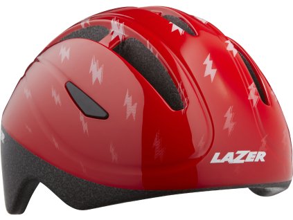 LAZER přilba BOB+ / Červená + blesky + sleva na další nákup