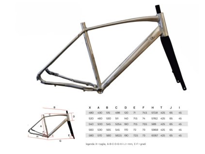Spyder - Rám Alu Gravel - Cyklokrosový + karbonová vidlice , pro kotoučové brzdy - velikost 50cm