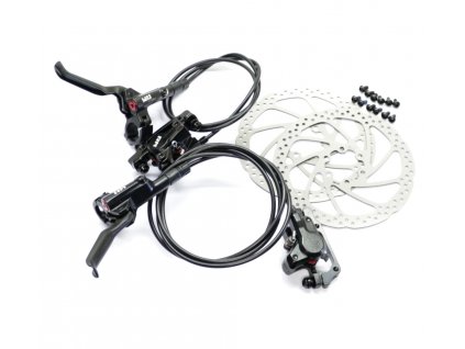 - Hydraulické kotoučové brzdy RM , přední 950mm + zadní 1800mm + 160mm kotouče