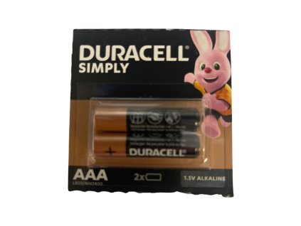 Baterie mikrotužková AAA LR03 Alkalika Duracell blistr 2 ks + sleva na další nákup