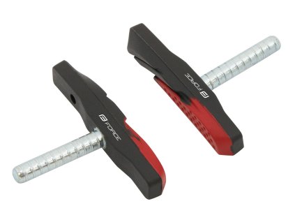 Gumičky brzd F čep jednorázové, černo-červené 70mm + sleva na další nákup