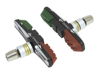 GUMIČKY BRZD F VÝMĚNNÉ CNC,ZELENO-ČERNO-HNĚDÉ 70MM