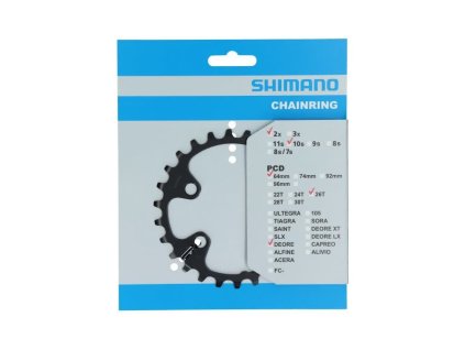 Shimano - Shimano FC-M6000 převodník 26 zubů 2x10s, 4packa
