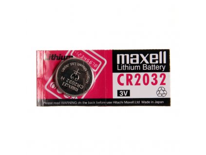 Baterie knoflíková CR 2032 Lithium Maxell blistr 1 ks
