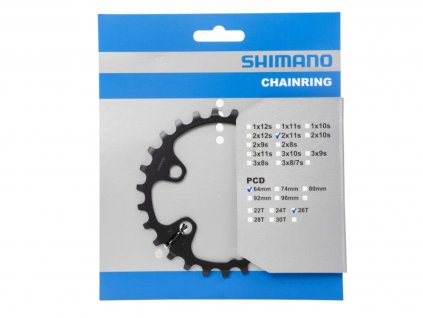 Shimano - Převodník Shimano FC-M5100-2 26 zubů na 2x11kol 4packa