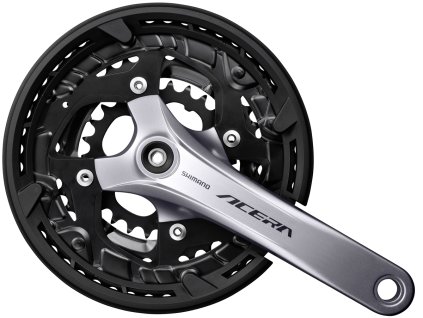 SHIMANO kliky ACERA FC-T3010-T 4hran 3x9 175 mm 48x36x26z stříbrné s krytem